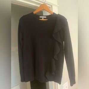 Neiman Marcus Cashmere Collection size small ruffle sweater.